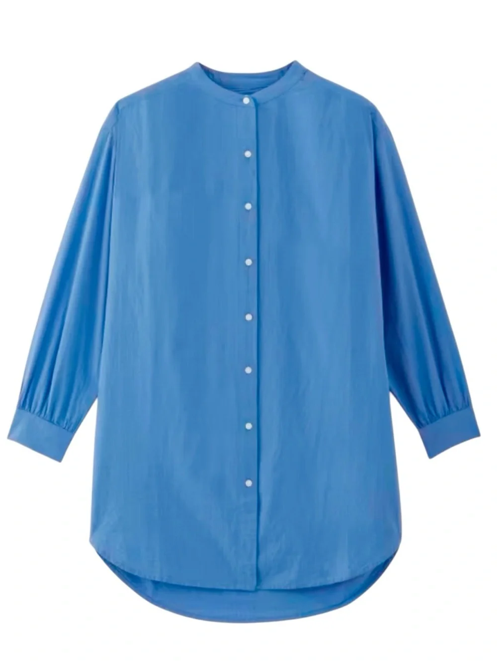 NWT Everlane Gauze Oversized Button Up Shirt Blue Opal Womens Size Large / XL - Picture 2 of 15